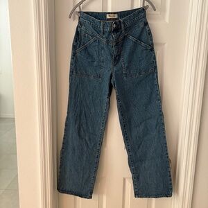 Madewell Perfect Vintage Wide-Leg Jeans – Size 27 | vintage indigo wash